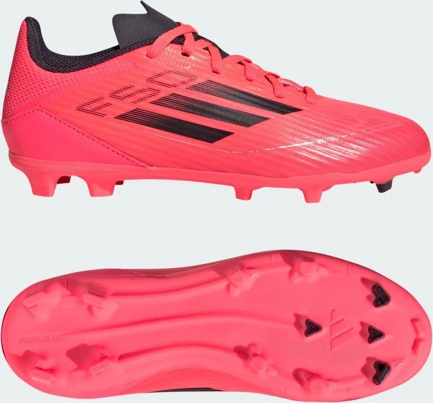 adidas F50 League FG/MG turbo/platinum metallic/aurora black (Junior)