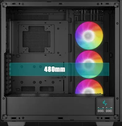 DeepCool Morpheus, schwarz, Glasfenster