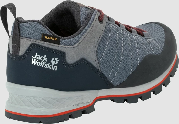 Jack Wolfskin Scrambler Lite Texapore Low pebble grey/orange coral (Damen)
