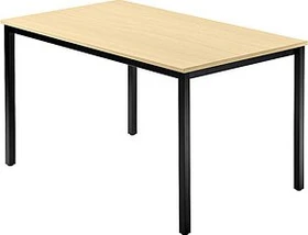 Hammerbacher Meeting D-Serie DQ12/3/D Konferenztisch 120x80cm Ahorn/schwarz