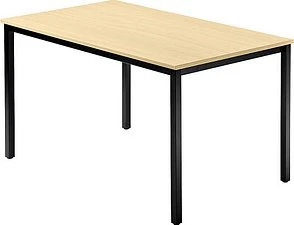 Hammerbacher Meeting D-Serie DQ12/3/D Konferenztisch 120x80cm Ahorn/schwarz