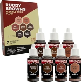 Army Painter Warpaints Fanatic Flexible Triad Plus Ruddy Browns Farbset, 7-tlg.