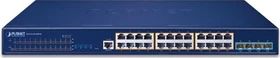 Planet SGS-6310 Rackmount Gigabit Managed Switch, 24x RJ-45, 4x SFP+, 370W PoE+ (SGS-6310-24P4X)