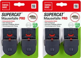 Swissinno SuperCat Pro Mausefalle, 2 Stück