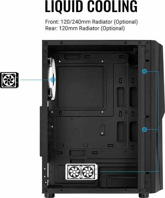 AeroCool Mecha ARGB, Glasfenster