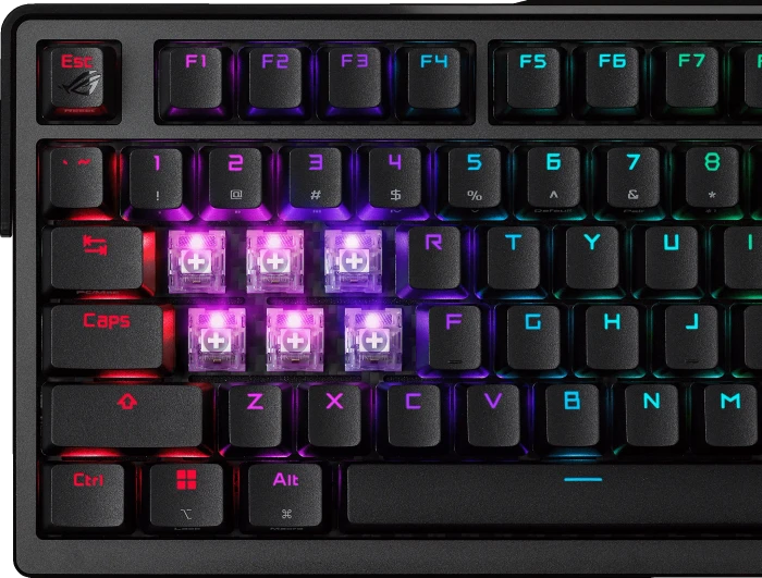 ASUS ROG Azoth Extreme Gaming Keyboard, PBT, hot-swap, ROG NX SNOW, USB/Bluetooth, ND