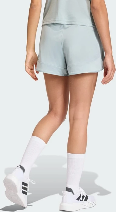 adidas Pacer Essentials Knit High-Rise Shorts wonder sage/white (Damen)