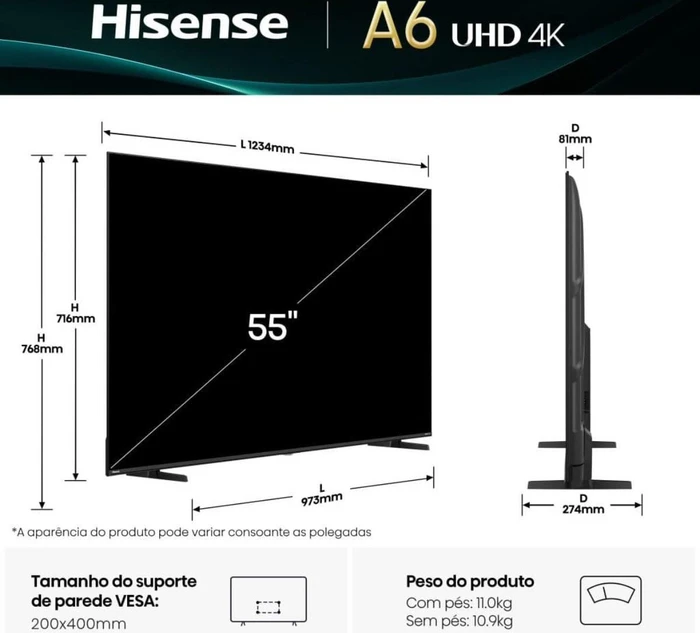 Hisense 55A6Q