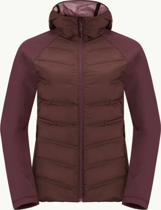 Jack Wolfskin Tasman Down Hybrid Funktionsjacke dark maroon (Damen)