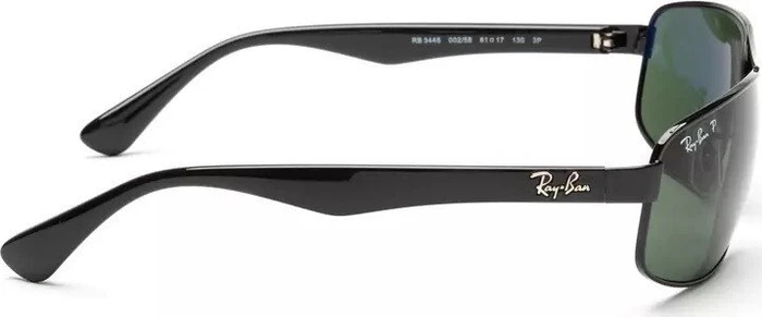 Ray-Ban RB3445 61mm black/polarized green