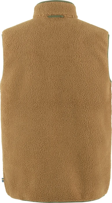Fjällräven Vardag Pile Fleece Weste buckwheat brown/laurel green (Herren)