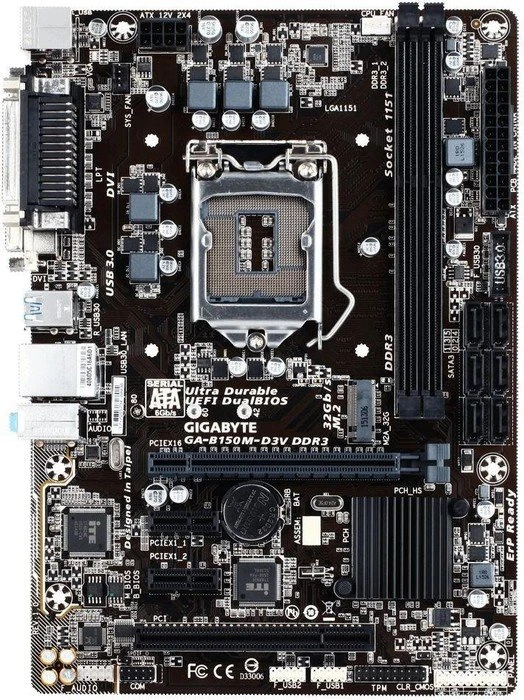 GIGABYTE GA-B150M-D3V DDR3 (Intel 1151)