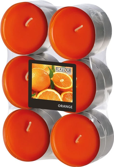 Gala Orange Teelicht Duftkerze, 12 Stück