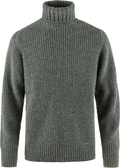 Fjällräven Övik Roller Neck Strickpullover grey/melange (Herren)