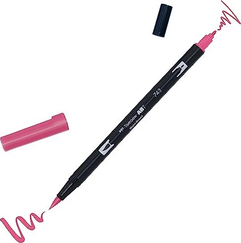 Tombow ABT Dual Brush Pen hot pink
