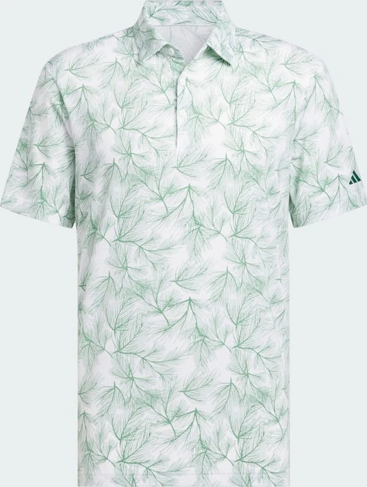 adidas Ultimate365 Mesh Print Poloshirt kurzarm white/preloved green (Herren)