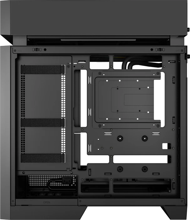 DeepCool CL6600, schwarz/braun, Glasfenster