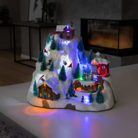 Konstsmide Motiv Szenerie Skipiste LED 15x mehrfarbig