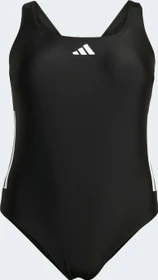 adidas 3-Streifen C-Back Badeanzug schwarz/weiß (Damen)