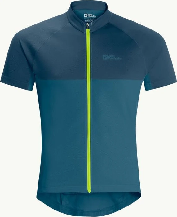 Jack Wolfskin Morobbia FZ Trikot kurzarm blue daze (Herren)