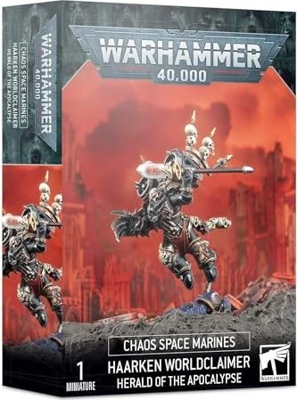Games Workshop Warhammer 40.000 - Chaos Space Marines - Haarken Worldclaimer Herold der Apokalypse
