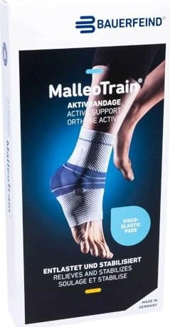 Bauerfeind MalleoTrain Sprunggelenkbandage rechts Größe 3 titan, 1 Stück