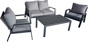 Garden Pleasure Victoria Lounge-Set grau, 4-tlg.