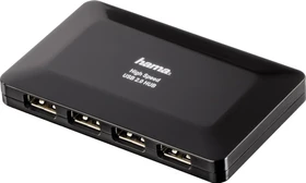 Hama USB-Hub, 4x USB-A 2.0, USB 2.0 Mini-B [Buchse] (00078472)