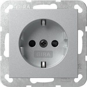 Gira SCHUKO-Steckdose 16A 250V, alu