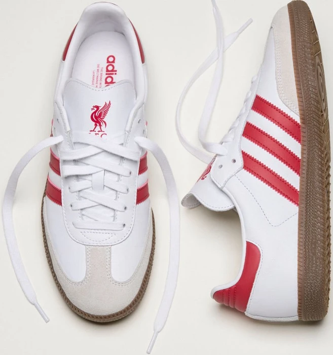 adidas Samba FC Liverpool cloud white/strawberry red/gum