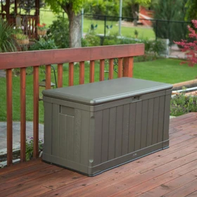 Lifetime Kissenbox Premium Gartenbox 440l braun