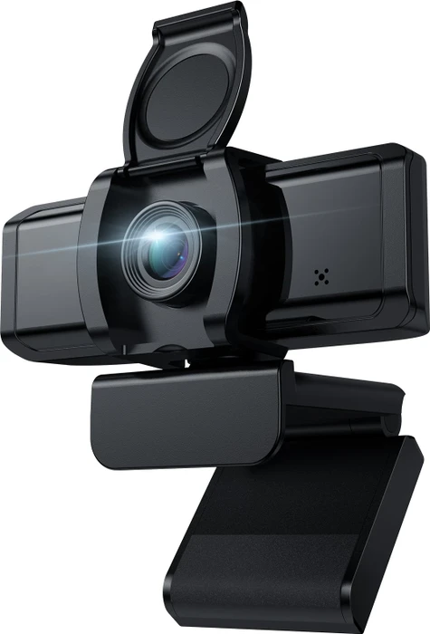 Wansview 1080P 105 FullHD Webcam mit Mikrofon und Abdeckung, schwarz