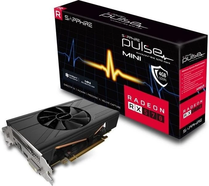Sapphire Pulse ITX Radeon RX 570 4G G5, 4GB GDDR5, DVI, HDMI, DP, lite retail