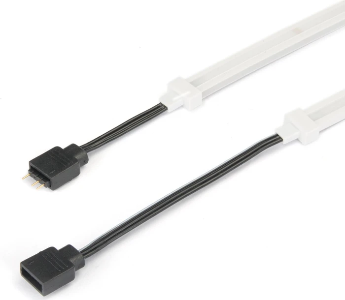 SilverStone LS04, ARGB beleuchtet, LED-Streifen, weiß