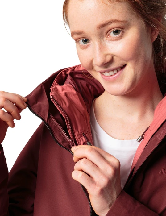Vaude Annecy 3in1 III Funktionsmantel dark cherry uni (Damen)