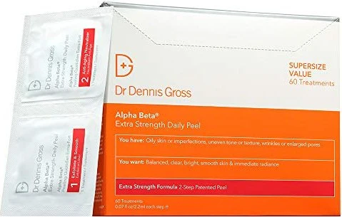 Dr. Dennis Gross Alpha Beta Extra Strength tägliches Peeling, 60 Stück