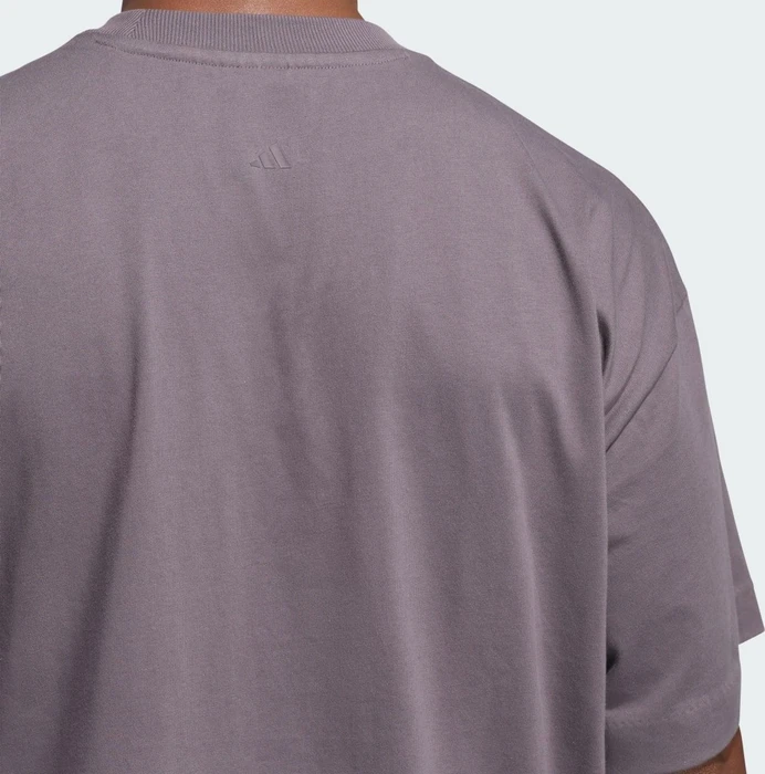 adidas Basketball genderneutral T-Shirt kurzarm grey strata