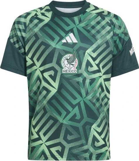 adidas FIFA WM 2026 Mexiko Aufwärmshirt kurzarm aurora ivy (Junior)