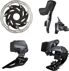 SRAM Force eTap AXS HRD mit hydraulischen Scheibenbremsen Komplettgruppe 2x12