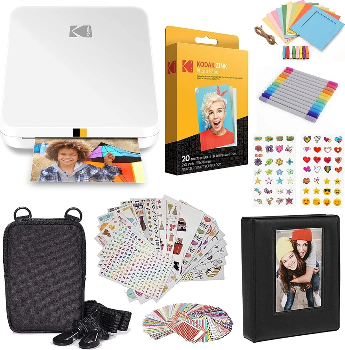 Kodak Step Slim weiß, Fotodrucker, Bundle Geschenkset