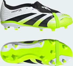 adidas Predator League Fold-Over Tongue FG/MG cloud white/core black/lucid lemon (Junior)