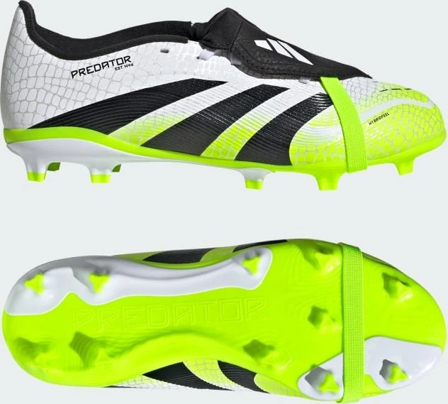 adidas Predator League Fold-Over Tongue FG/MG cloud white/core black/lucid lemon (Junior)