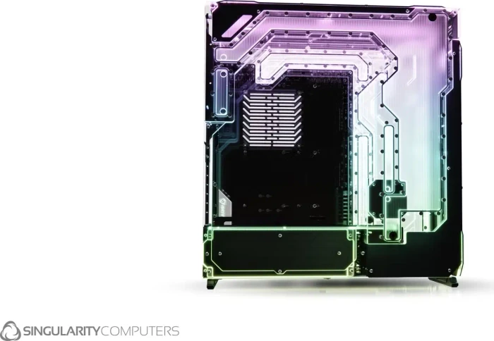 Singularity Computers Spectre 4 Dual Loop Side Panel, Black, Distro-Plate, Verteilerplatte (SC-SPEC4-DLSP) – Bild 3 von 4