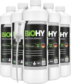BiOHY Edelstahlreiniger, 6l (6x 1l)