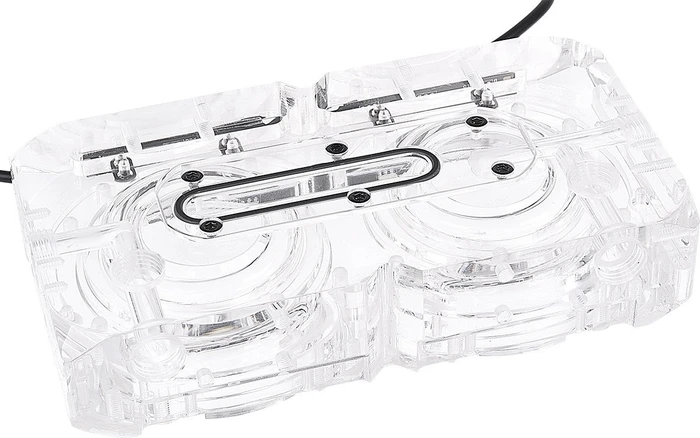 Alphacool Eisdecke Acryl D5 Dual Pumpenaufsatz, G1/4