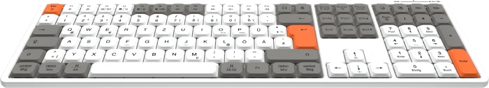 ISY Wireless Desktop Set, weiß, USB/Bluetooth, DE