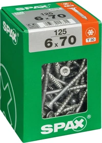 Spax WIROX A9J 4CUT T-STAR plus T30 Universalschraube, 6x70mm, 125 Stück