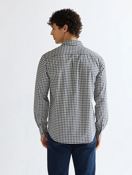 Wrangler Regular 1 Pocket Hemd langarm blau (Herren)