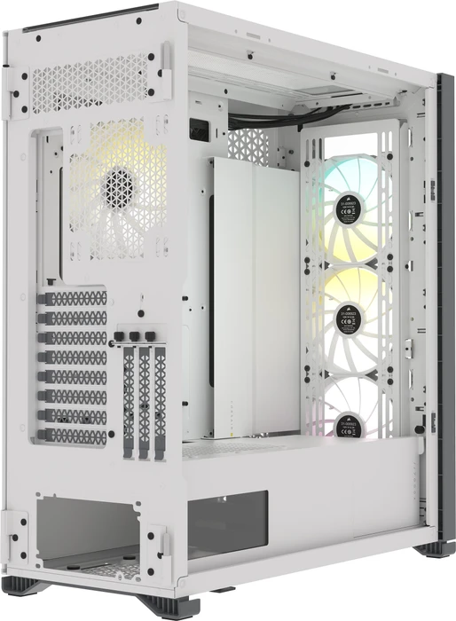 Corsair iCue 7000X RGB, weiß, Glasfenster