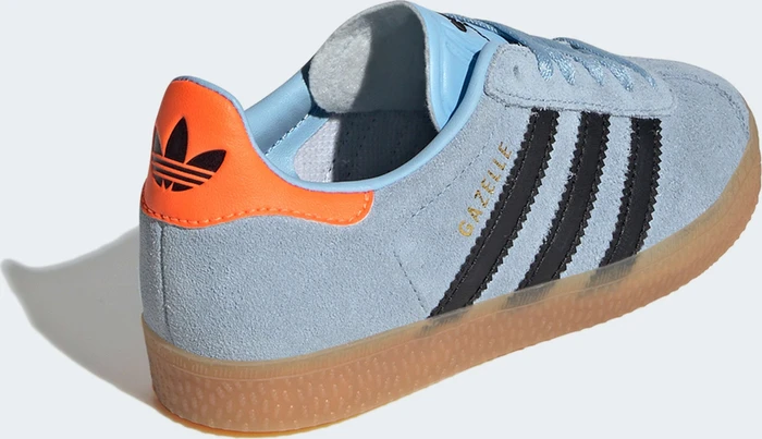 adidas Gazelle clear sky/core black/solar orange (Junior)